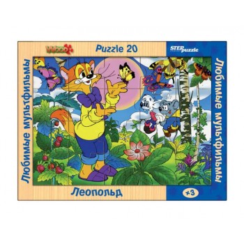 Степ. Игра из дерева арт.89708 "Любимые мультфильмы.Леопольд"