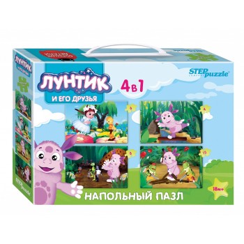 Степ. Напольный пазл-мозаика арт.70153 средний "Лунтик" (Мельница)