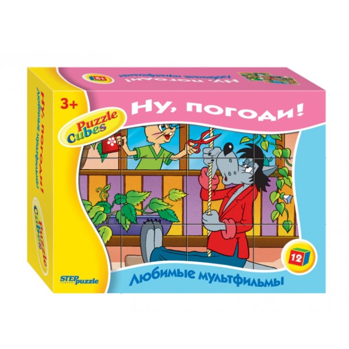 Степ. Кубики 12 элем. арт.87343 "Ну погоди" /20