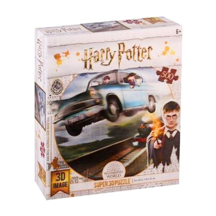 Пазл Super 3D 500 арт.32512 "Harry Potter. Летающая машина" 6+
