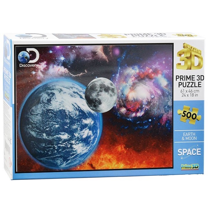 Пазл Super 3D 500 арт.10081 "Космический пейзаж" 6+