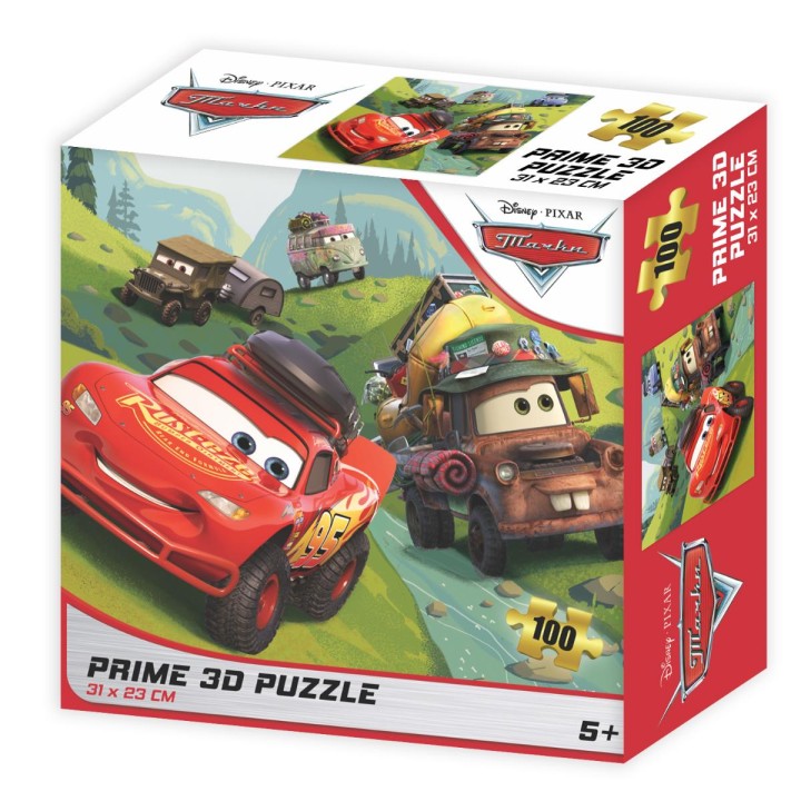 Пазл Super 3D 100 арт.13928 "Тачки" 5+