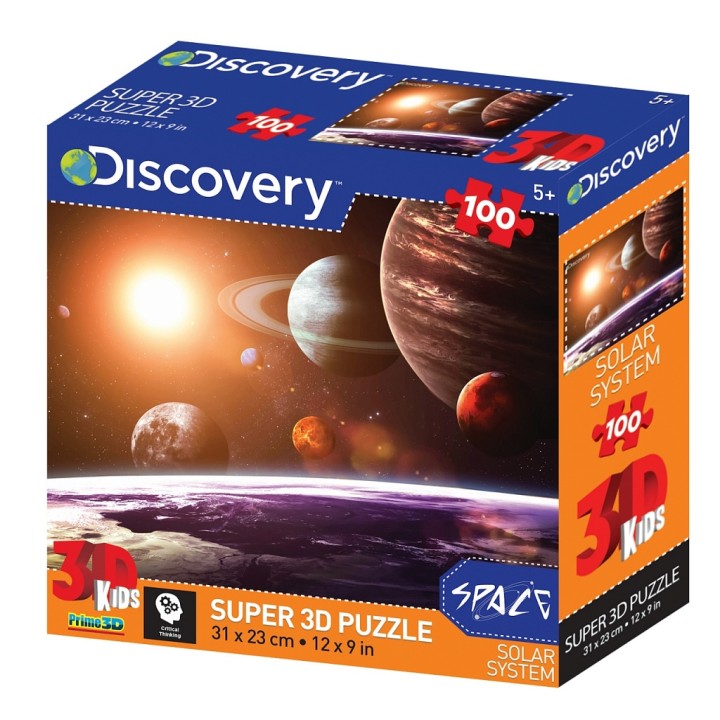 Пазл Super 3D 100 арт.13570 "В Космосе" 5+