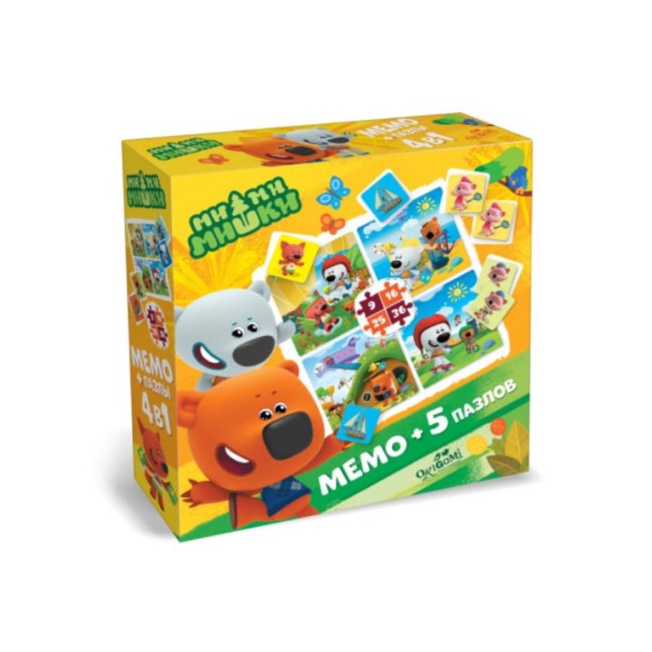 Origami. МиМиМишки. Набор Мемо+5 пазлов 06699
