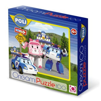 Origami. Robocar Poli Пазл 100 "Эмбер и Поли" арт.05895