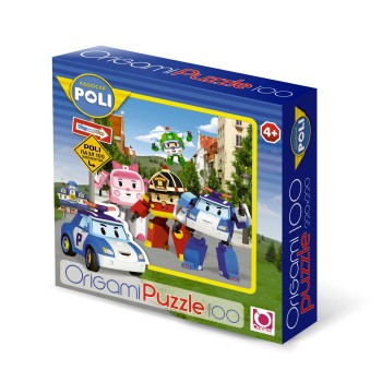 Origami. Пазл 100 "Robocar Poli. Эмбер, Рой и Поли" арт.05899