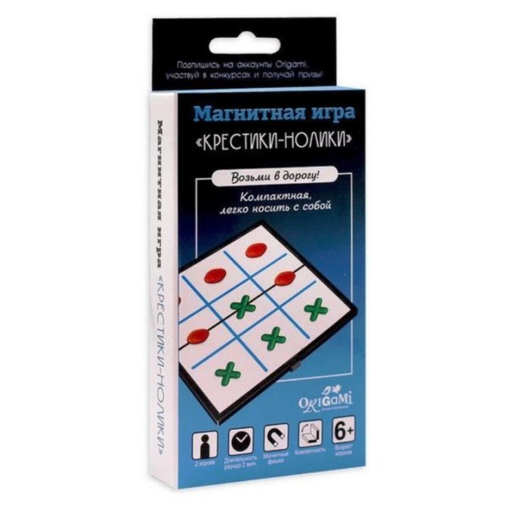 Origami. Магнитная игра. "Крестики-нолики" 11 пред. арт.05321