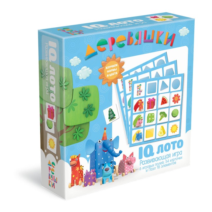 Origami. Наст. игра IQ лото "Деревяшки" арт.06472