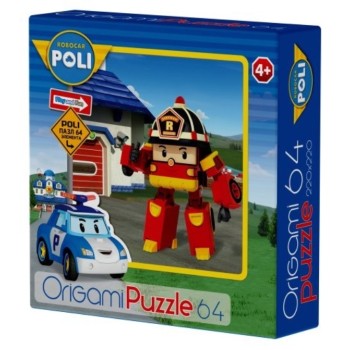 Origami. Пазл 64 "Robocar Poli. Поли,Хэли и Рой" арт.05886
