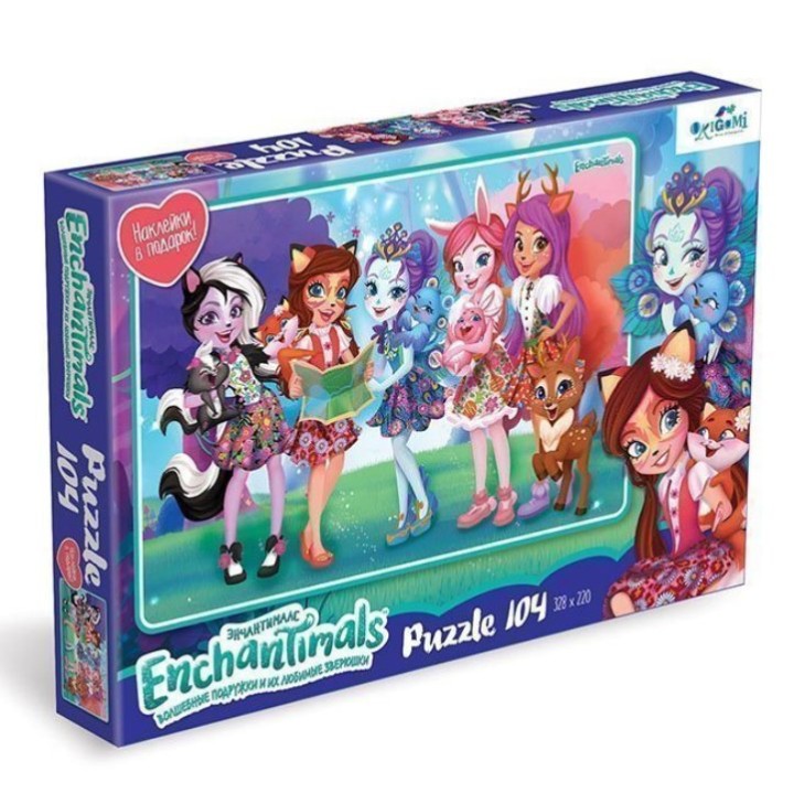 Origami. Enchantimals Пазл 104 "Лесная прогулка" арт.04705