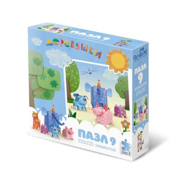 Origami. Деревяшки. Пазл. 9 эл. в ассорт. арт.05280-05282