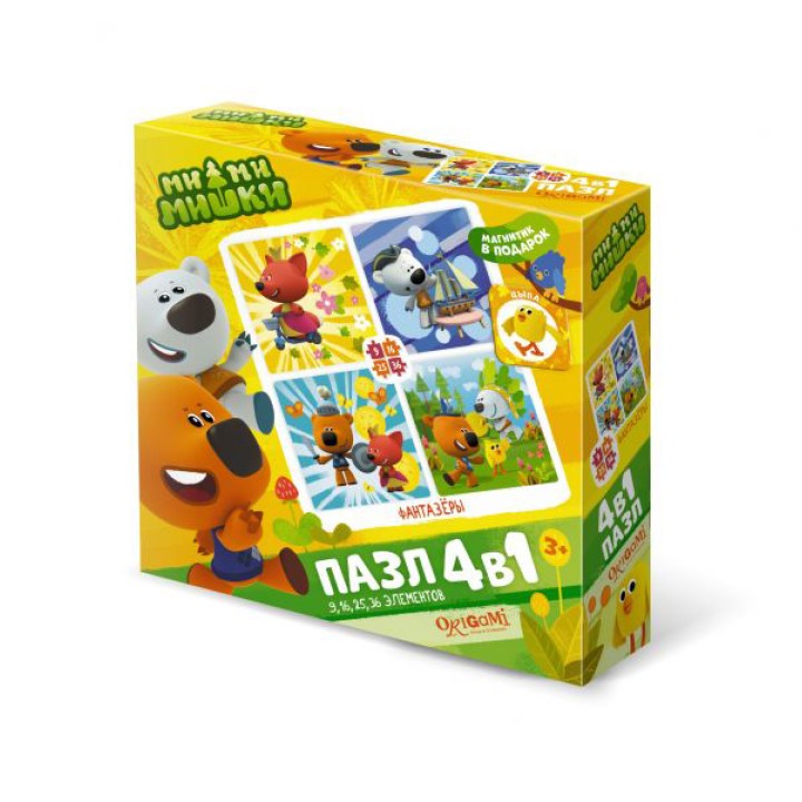 Origami. МиМиМишки. Пазл. Набор.4в1.9-16-25-36 эл. в асс. арт.03513-03517
