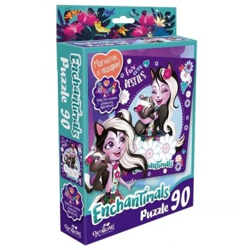 Origami. Enchantimals Пазл 90 +магнитик арт 03551