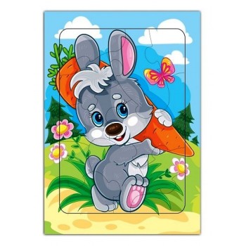 Дрофа. Развивающая рамка "Зайка" арт.3816 /50