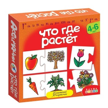 Дрофа. Ассоциации "Что где растет" арт.2929/1351 /30