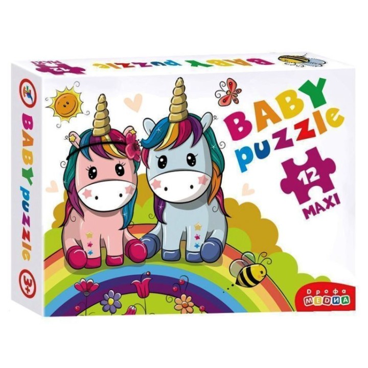 Дрофа. Baby Puzzle. "Радужные единороги" арт.3848