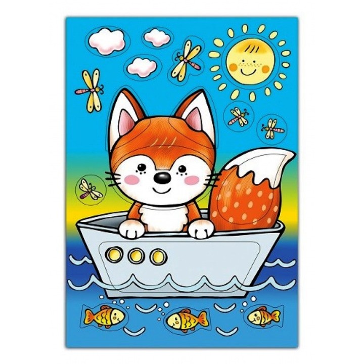 Дрофа. Развивающая рамка "Лисёнок" арт.3821 /50