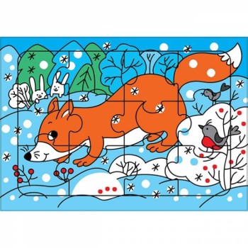 Дрофа. Развивающая рамка "Лисичка" арт.3215