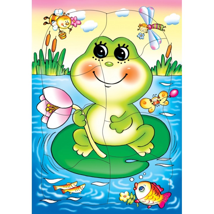 Дрофа. Развивающая рамка "Лягушонок" арт.1198 /50