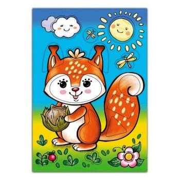 Дрофа. Развивающая рамка "Бельчонок" арт.3820 /50