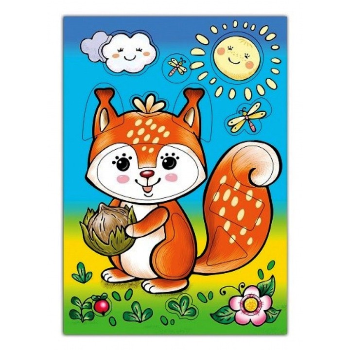 Дрофа. Развивающая рамка "Бельчонок" арт.3820 /50