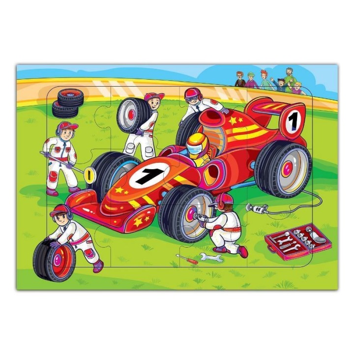 Дрофа. Развивающая рамка "Гоночная машина" арт.3822 /50