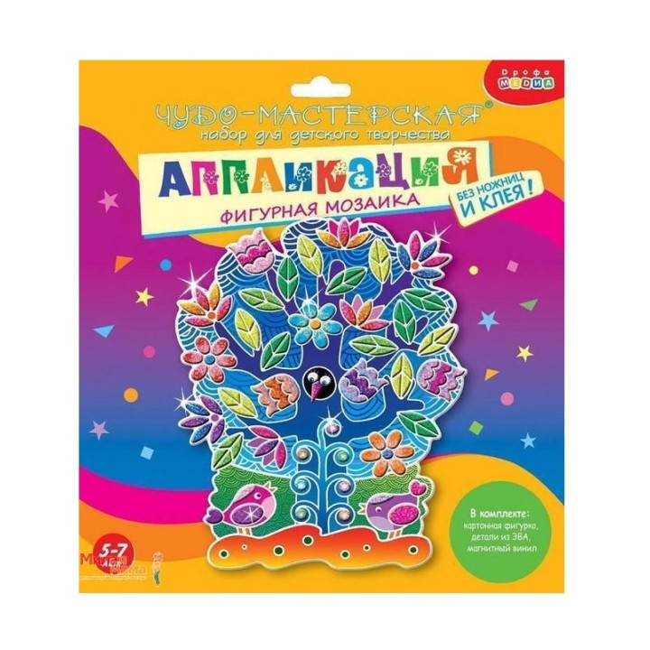 Дрофа. Аппликация "Фигурная мозаика. Чудо-Дерево" арт.3392
