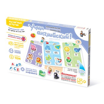 ДК.Магнитные истории "Учим Английский". Доп.набор (без магн.доски) арт.01685