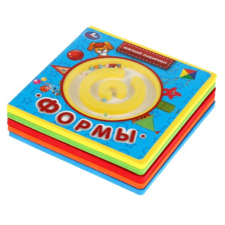 Умка. Книжка ЕVА с мягким лабиринтом на обложке "Формы" М.Дружинина