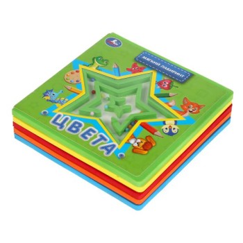 Умка. Книжка ЕVА с мягким лабиринтом на обложке "Цвета" М.Дружинина