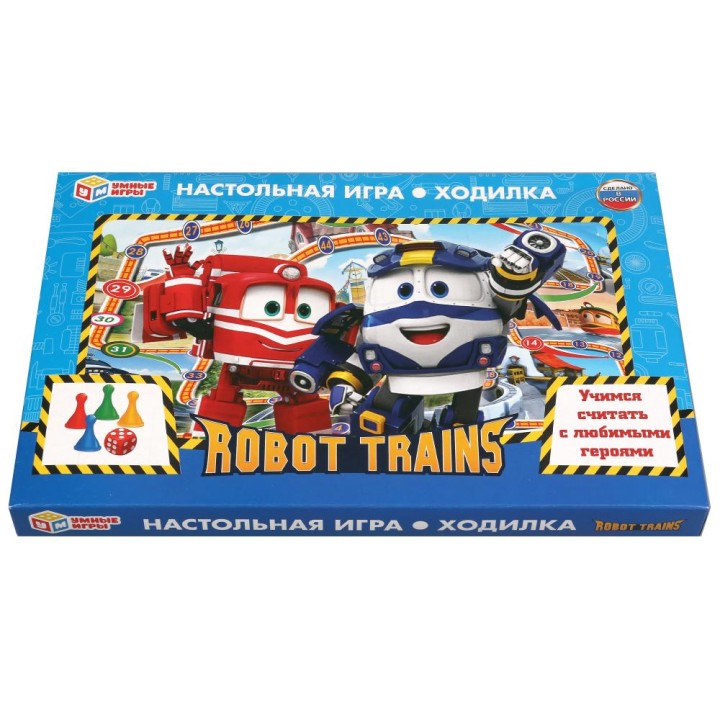 Умные игры. Настольная игра-ходилка "Робот Трейнс" /20
