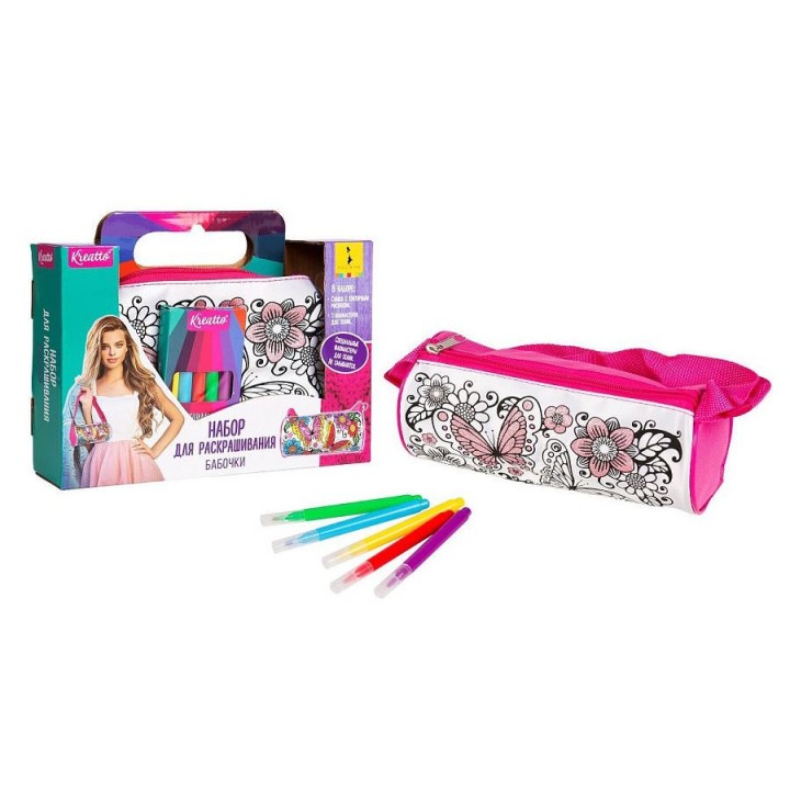 Росмэн. Креатто. Сумка для росписи "Бабочки" арт.36912