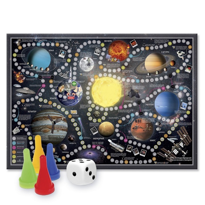 ГеоДом. Игра-ходилка "Солнечная система" с фишками /200