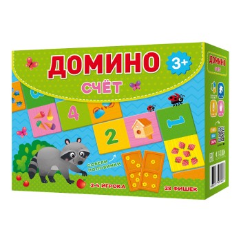 ГеоДом. Домино. Счёт. 28 фишек (двухсторонние)40