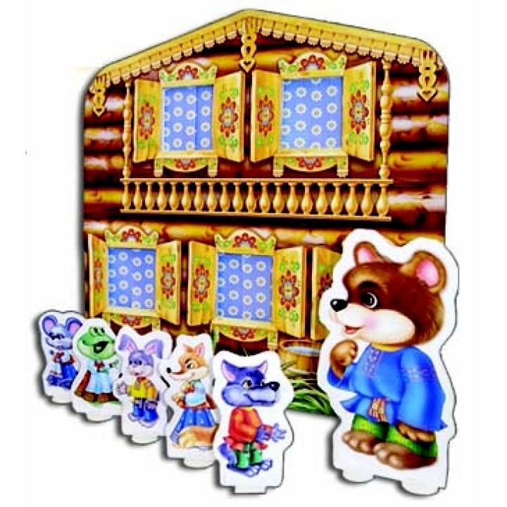 Радуга. Игра из картона (домик) "Теремок" арт.С-539 /30