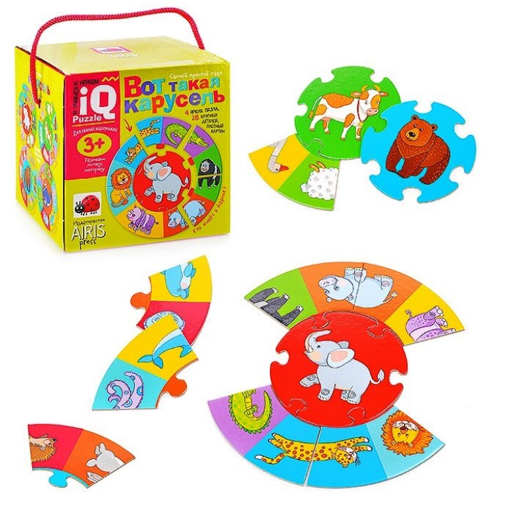 Айрис. IQ Puzzle. Для самых маленьких. 3+ "Вот такая карусель" /24