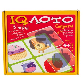 Айрис. IQ лото "Силуэты" (4+) Комплект из трех игр/7