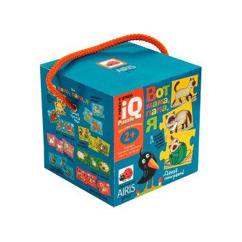 Айрис. IQ Puzzle. Для самых маленьких. 2+ "Вот мама, папа, я"