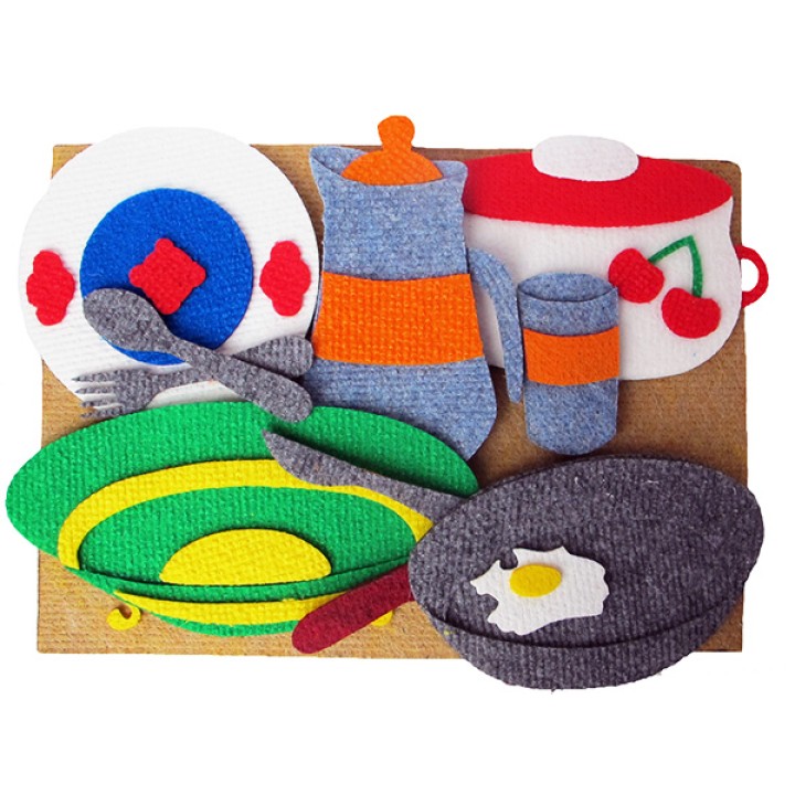 Игра LIP1040 "Посуда" (с игровым полем) ковролин