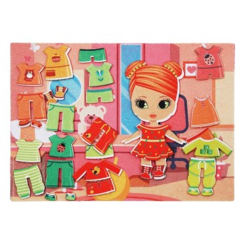 Игра LIP1122 "Одежда для девочки" (с игровым полем) фетр