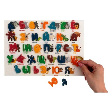 Игра LIP1217 "Изучаем азбуку" фетр (33дет.)