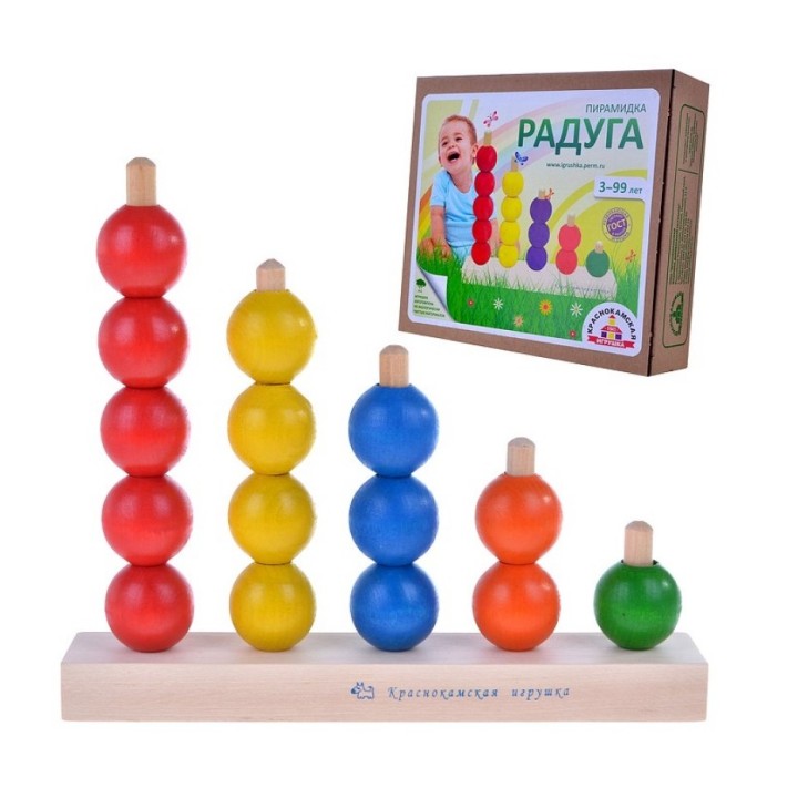 Краснокамск. Пирамидка "Радуга" арт.ПИР04 /14