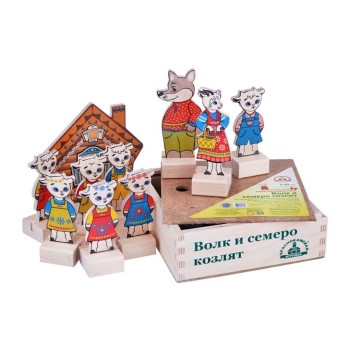Краснокамск. Набор "Персонажи сказки Волк и семеро козлят" арт.Н-12/8