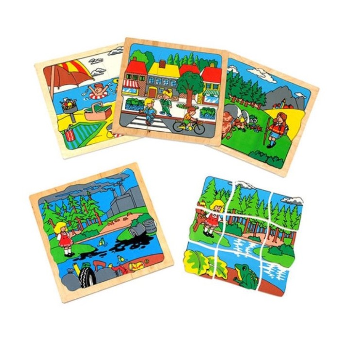 ЛЭМ. 1440 Пазл в рамке "Экология" (дерево)