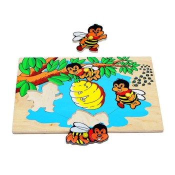 ЛЭМ. 1402 Вкладыш "Пчёлы" (дерево)