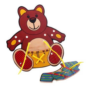 ЛЭМ. 1462 Шнуровка "Медвежонок" (дерево)