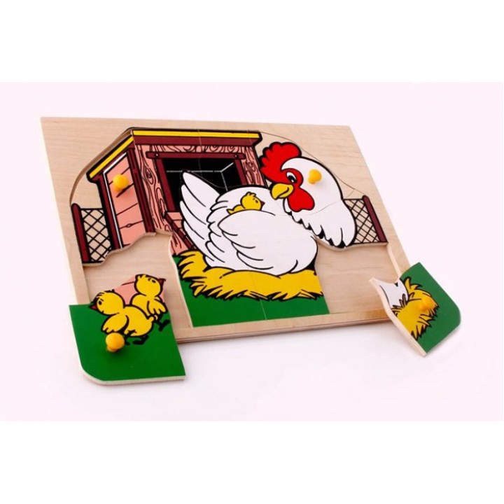 ЛЭМ. 1409 Вкладыш "Курочка" (дерево)