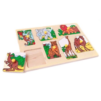 ЛЭМ. 1434 Вкладыш "Экзотические животные" (дерево)