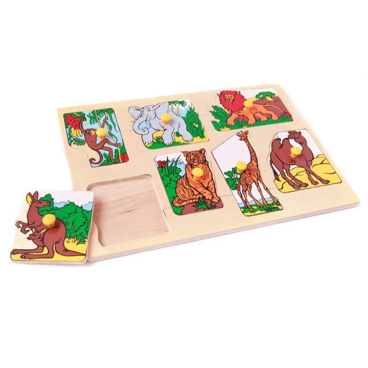 ЛЭМ. 1434 Вкладыш "Экзотические животные" (дерево)