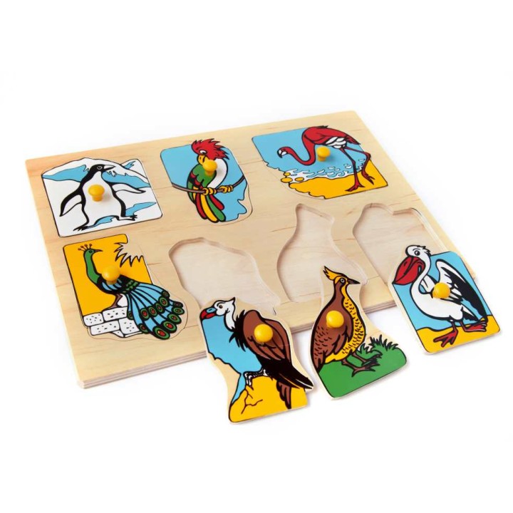 ЛЭМ. 1436 Вкладыш "Экзотические птицы" (дерево)